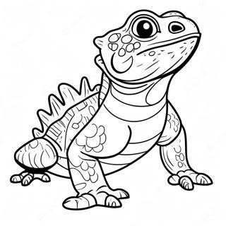 Bearded Dragon Coloring Page 16550-13043