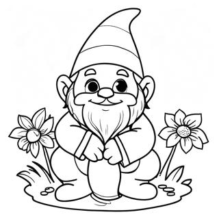 Garden Gnome Coloring Pages