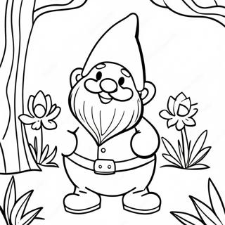 Garden Gnome Coloring Page 16560-13074