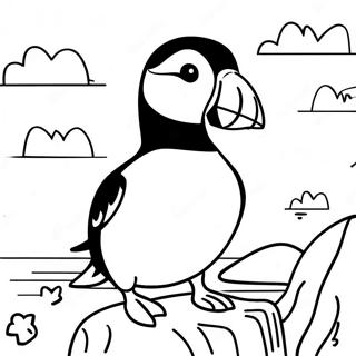 Puffin Rock Coloring Pages