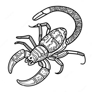 Realistic Scorpion Coloring Page 16581-13065