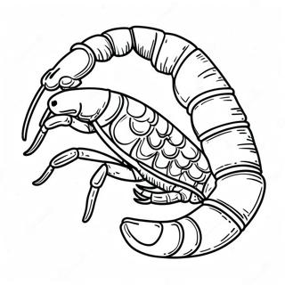 Realistic Scorpion Coloring Page 16581-13066