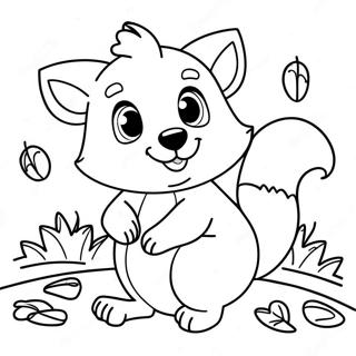 Cute Woodland Creatures Coloring Page 16641-13127