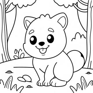 Cute Woodland Creatures Coloring Page 16641-13128