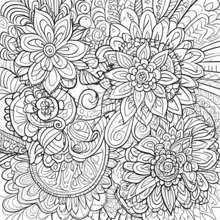 Aesthetic Trippy Coloring Pages