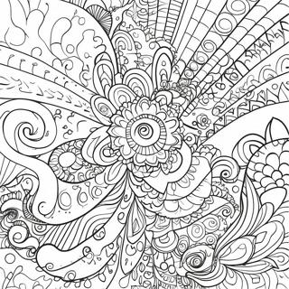 Aesthetic Trippy Coloring Pages