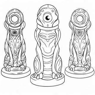 Scp 173 Sculpture Coloring Page 16721-13187