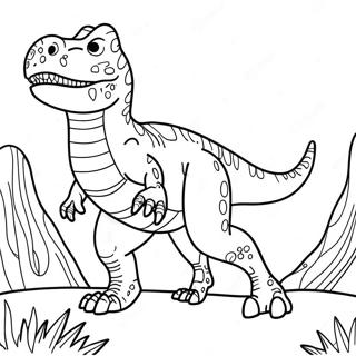 Giganotosaurus Roaring Coloring Page 16731-13189