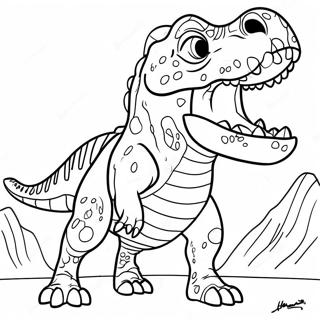 Giganotosaurus Roaring Coloring Page 16731-13192