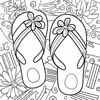 Flip Flop Coloring Pages