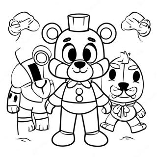 หน้าระบายสี Sister Location Fnaf 16770-13223