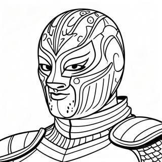 Rey Mysterio Mask Coloring Page 16781-13229