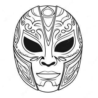 Rey Mysterio Mask Coloring Page 16781-13230