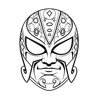 Rey Mysterio Mask Coloring Page 16781-13231