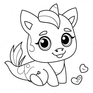 Sparkling Unicorn Cat Mermaid Coloring Page 16791-13227