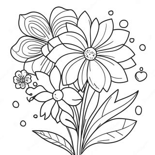 Flower Mothers Day Coloring Pages