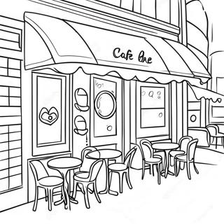 Cafe Coloring Page 16840-13278