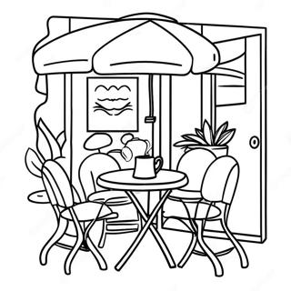 Cafe Coloring Page 16840-13279