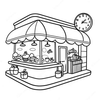 Cafe Coloring Page 16840-13280