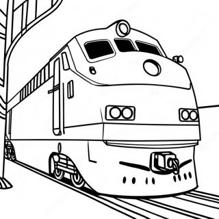 Page À Colorier De Train Amtrak 16860-13292