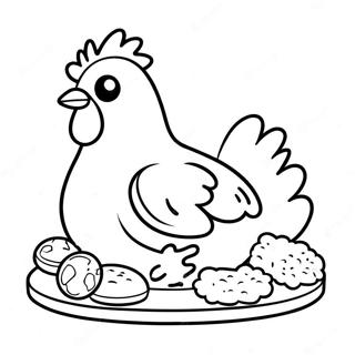 Chicken Nugget Coloring Pages