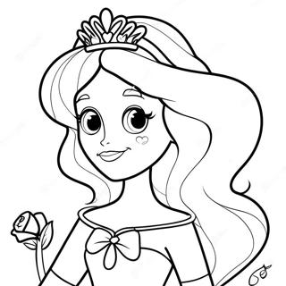 Valentine S Day Disney Princess Coloring Page 16930-13354