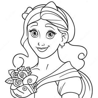 Valentine S Day Disney Princess Coloring Page 16930-13355