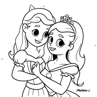 Valentine S Day Disney Princess Coloring Page 16930-13356