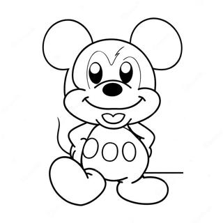 Cute Mickey Mouse Valentine S Day Coloring Page 16931-13350