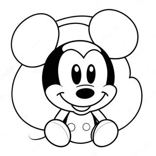 Cute Mickey Mouse Valentine S Day Coloring Page 16931-13352