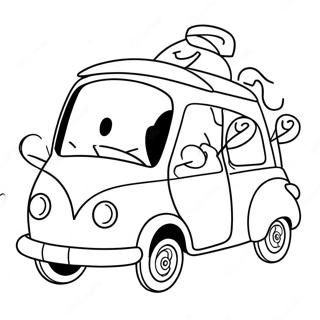 Easy Car Coloring Pages