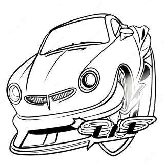 Sportliches Auto-Logo Ausmalbild 16981-13386