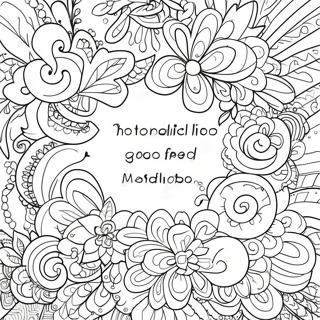 Good Vibes Inspirational Quotes Coloring Page 16990-13393