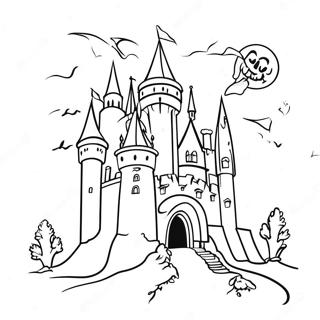 Dracula S Spooky Castle Coloring Page 1701-1369