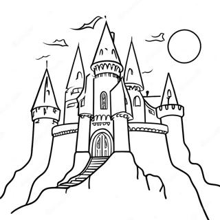 Dracula S Spooky Castle Coloring Page 1701-1370