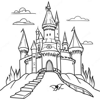 Dracula S Spooky Castle Coloring Page 1701-1371