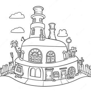 Willy Wonka S Whimsical Factory Coloring Page 17031-13435