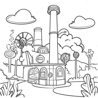 Willy Wonka S Whimsical Factory Coloring Page 17031-13436