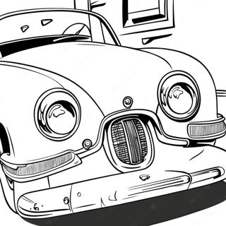 1950s Classic Car Coloring Page 17040-13437