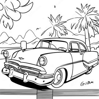 1950s Classic Car Coloring Page 17040-13439