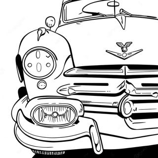 1950s Classic Car Coloring Page 17040-13440