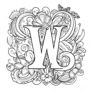 Letter W Coloring Page 17050-13452