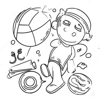 Fun Exercise Activities Coloring Page 17071-13461