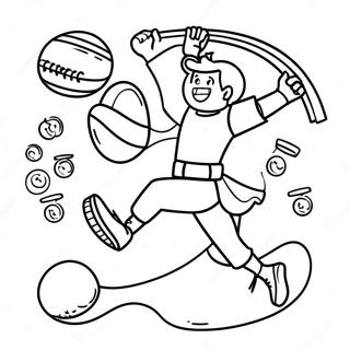 Fun Exercise Activities Coloring Page 17071-13464