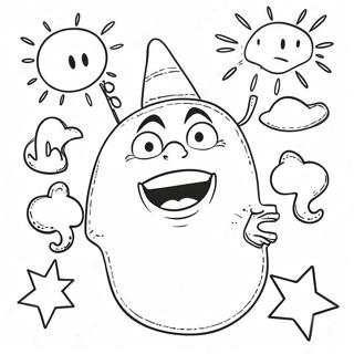 Wacky Wednesday Coloring Pages