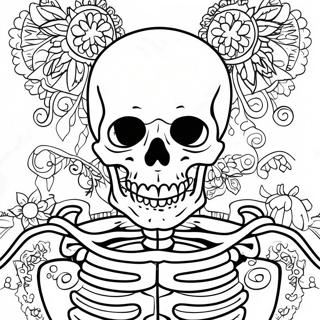 Detailed Human Skeleton Coloring Page 17091-13474