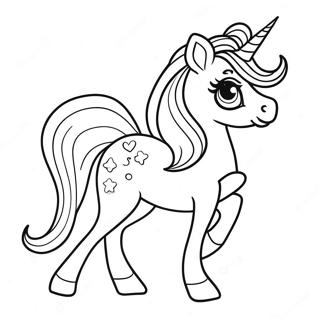 Lisa Frank Rainbow Unicorn Coloring Page 170-138