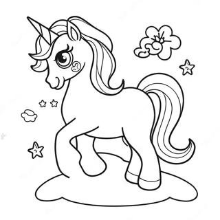 Lisa Frank Rainbow Unicorn Coloring Page 170-139