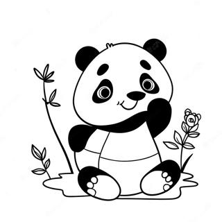 Mimi Panda Coloring Pages