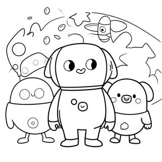 Hey Duggee And Friends Coloring Page 17141-13524